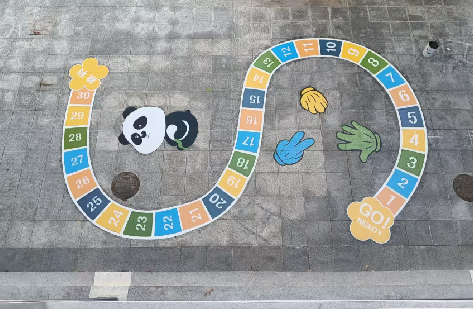 顺昌地面游戏彩绘