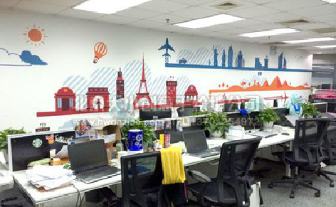 顺昌教你设计办公室墙绘的方法。