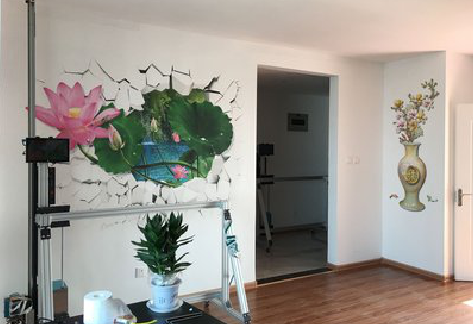 顺昌墙体彩绘相比墙纸的优势。