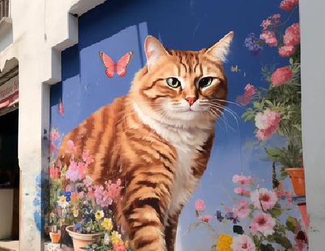 顺昌自己绘制有个性的手绘墙