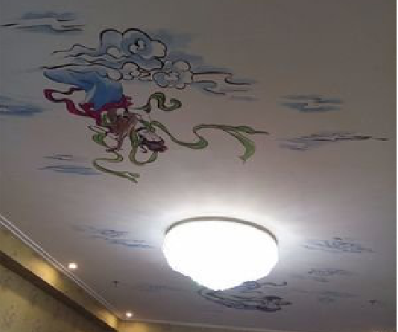 顺昌如何快速绘制天花板上的手绘墙？