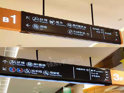 顺昌如何通过商场标识牌引导客流分布？